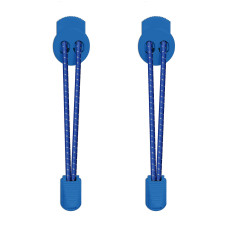 3mm Elastiska skosnören - Blå, reflex