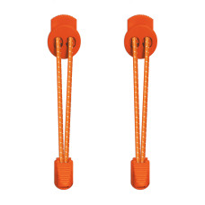 3mm Elastiska skosnören - Orange, reflex