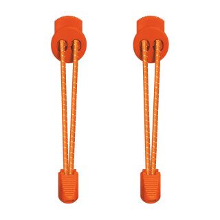 3mm Elastiska skosnören - Orange, reflex