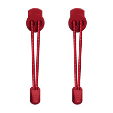 3mm Elastiska skosnören - Röda, reflex