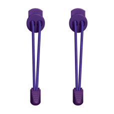 3mm Elastiska skosnören - Mörklila