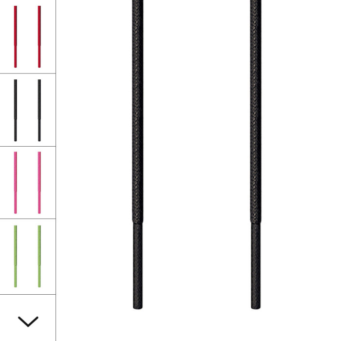 Skosnören – 3mm Svart