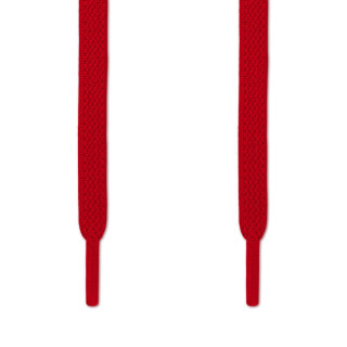 Elastiska platta röda skosnören (knytfria)